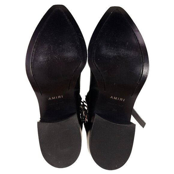 AMIRI Jodhpur Chain Boots 39 US 6 Mens Black Leather ASIS - Picture 12 of 16